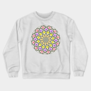 Flower Mandala - tropical flowers - Mandala Crewneck Sweatshirt